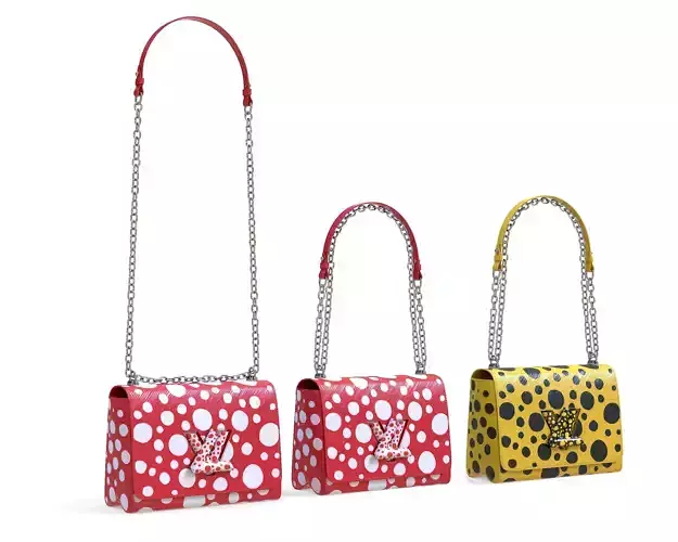 Louis Vuitton Bag Twist Yayoi Kusama Low-poly 3D model