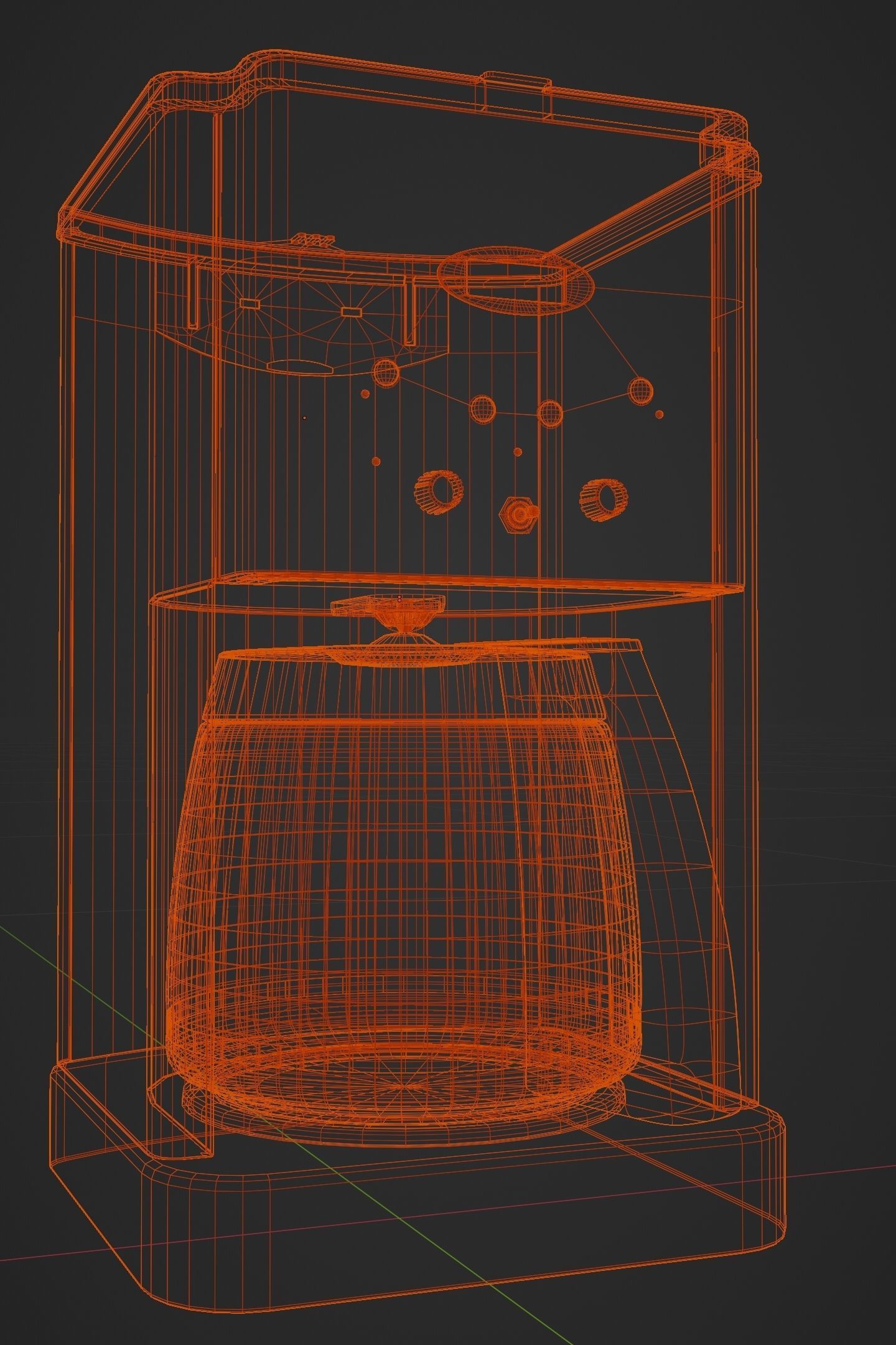 Cuisinart Coffee Maker 3D model_5