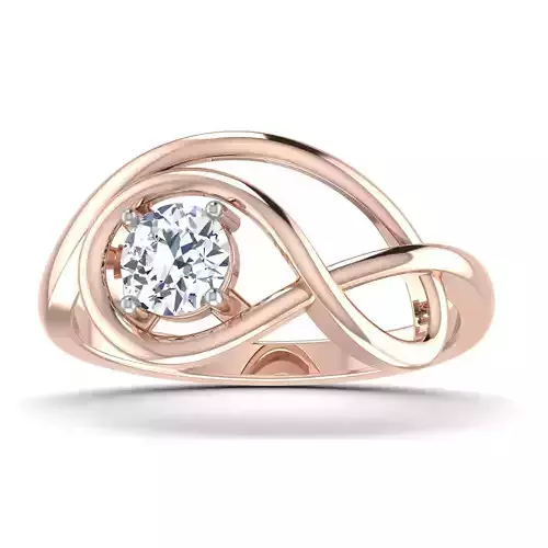 Women Solitaire Ring 3dm stl render details 3D print model