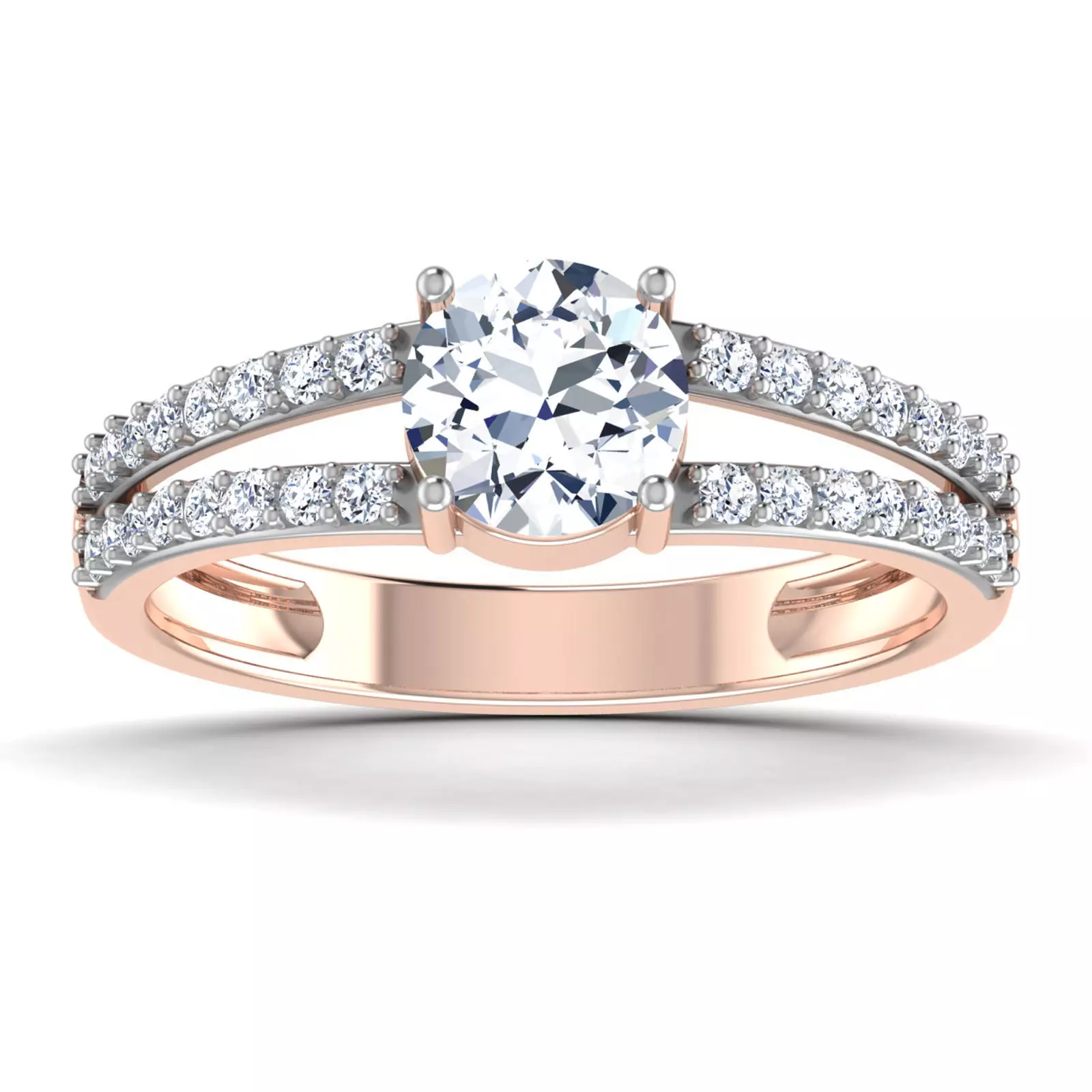 Women Solitaire Ring 3dm stl render details 3D print model