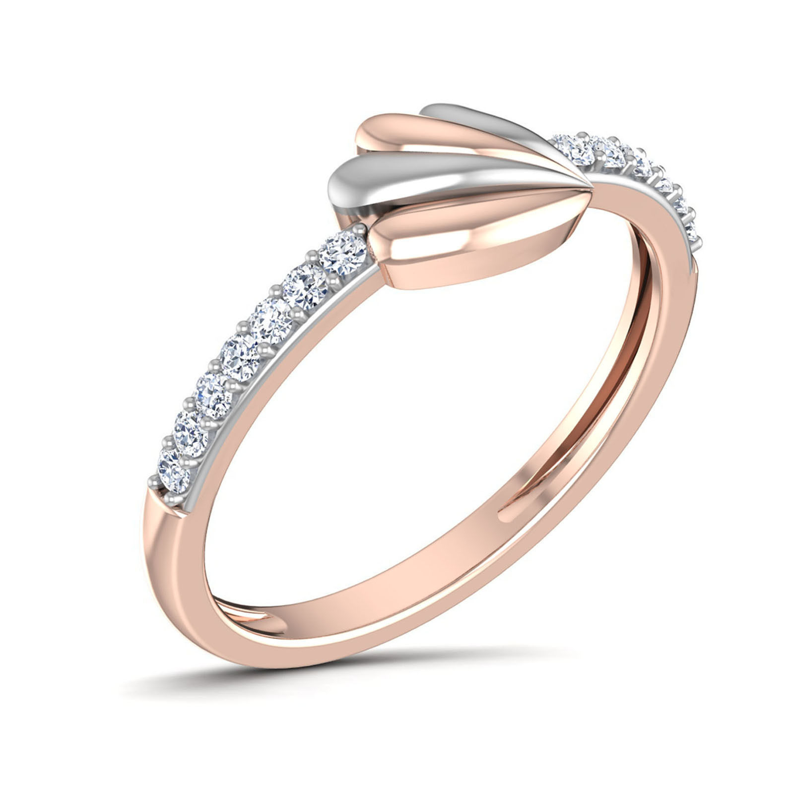 Women Diamond Ring 3dm stl render details 3D print model_1