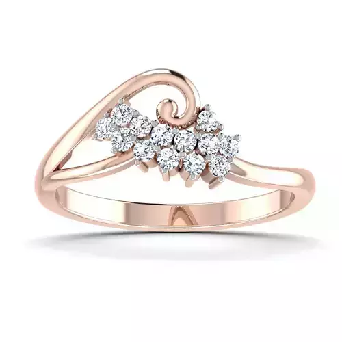 Women Diamond Ring 3dm stl render details 3D print model