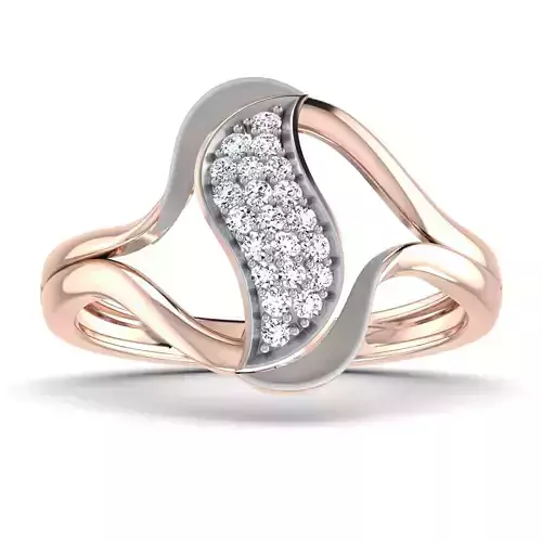 Women Diamond Ring 3dm stl render details 3D print model