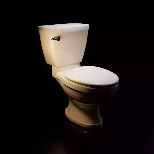Toilet  Inodoro  WC Low-poly 3D model