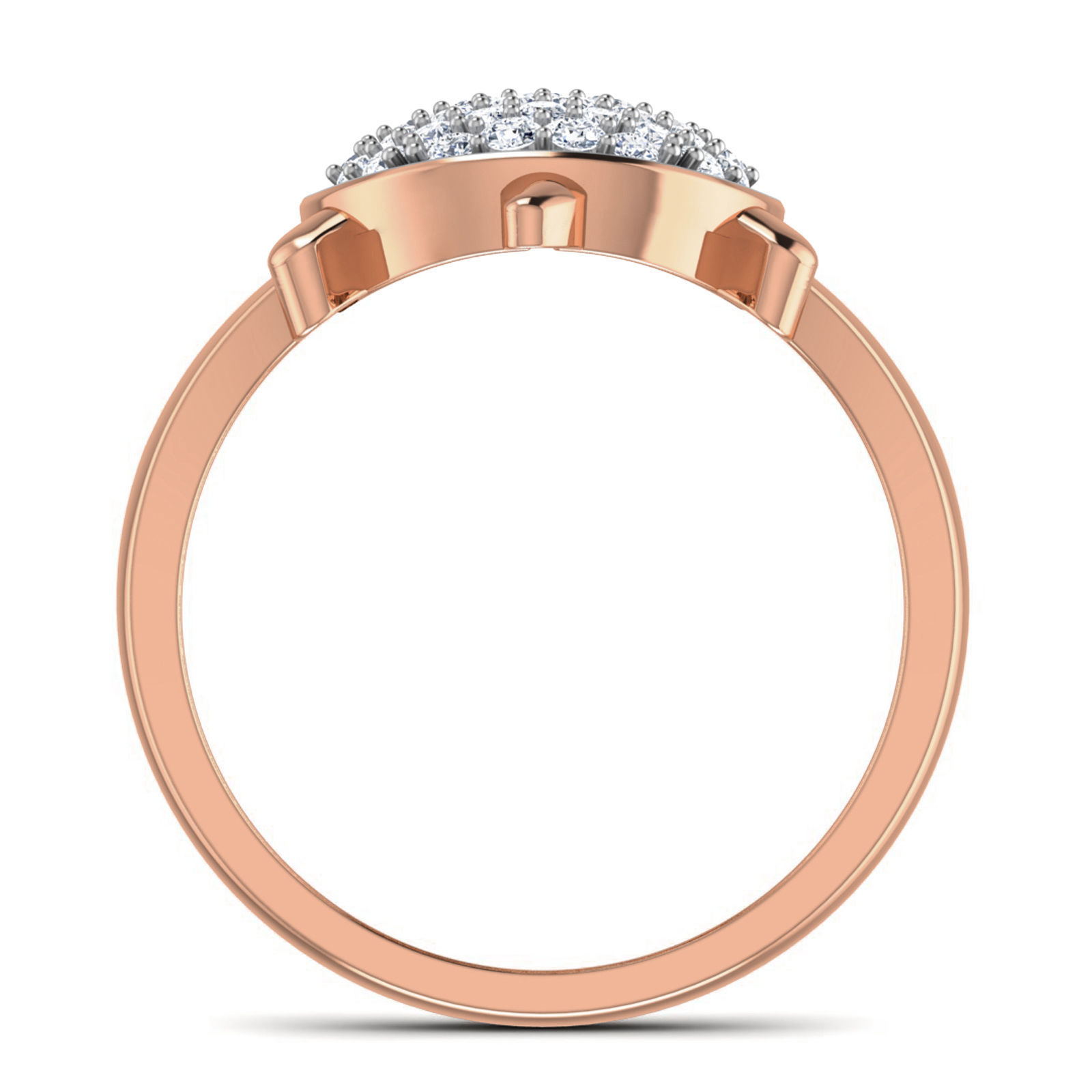 Tortoise Diamond Ring 3dm stl render details 3D print model_2