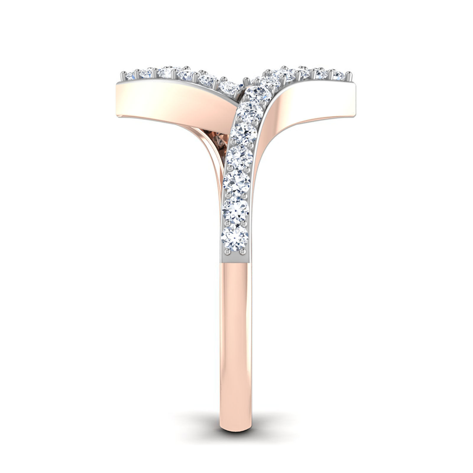 Women Diamond Ring 3dm stl render details 3D print model_3