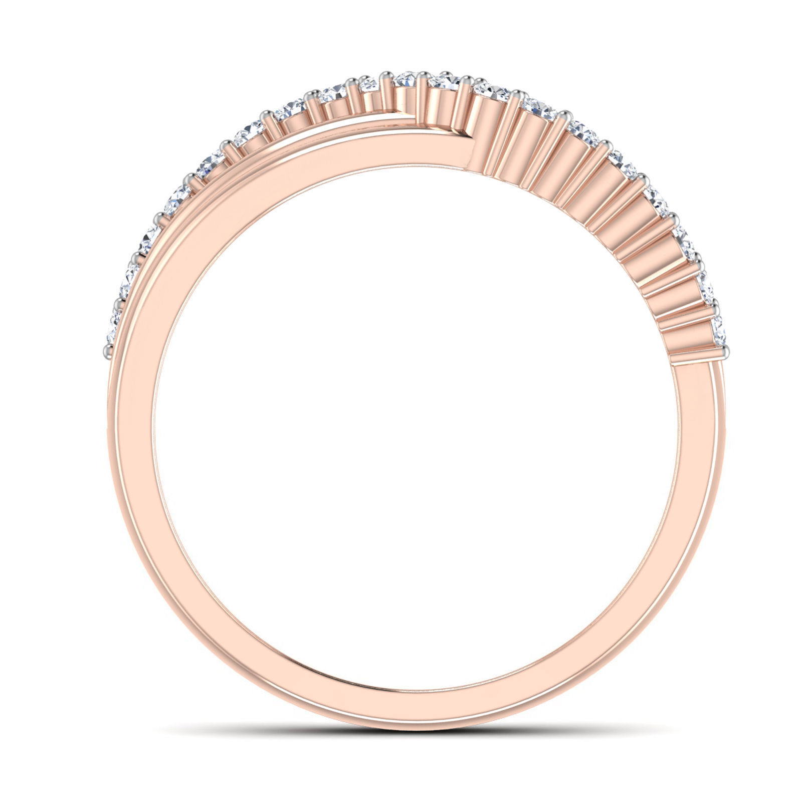 Women Diamond Ring 3dm stl render details 3D print model_2