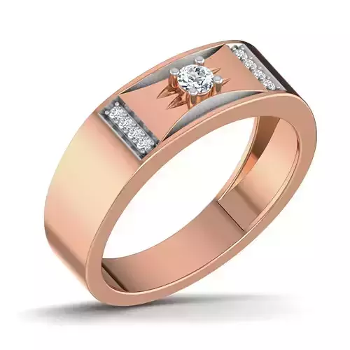 Gents Groom Mens Diamond Band Ring 3dm stl render details