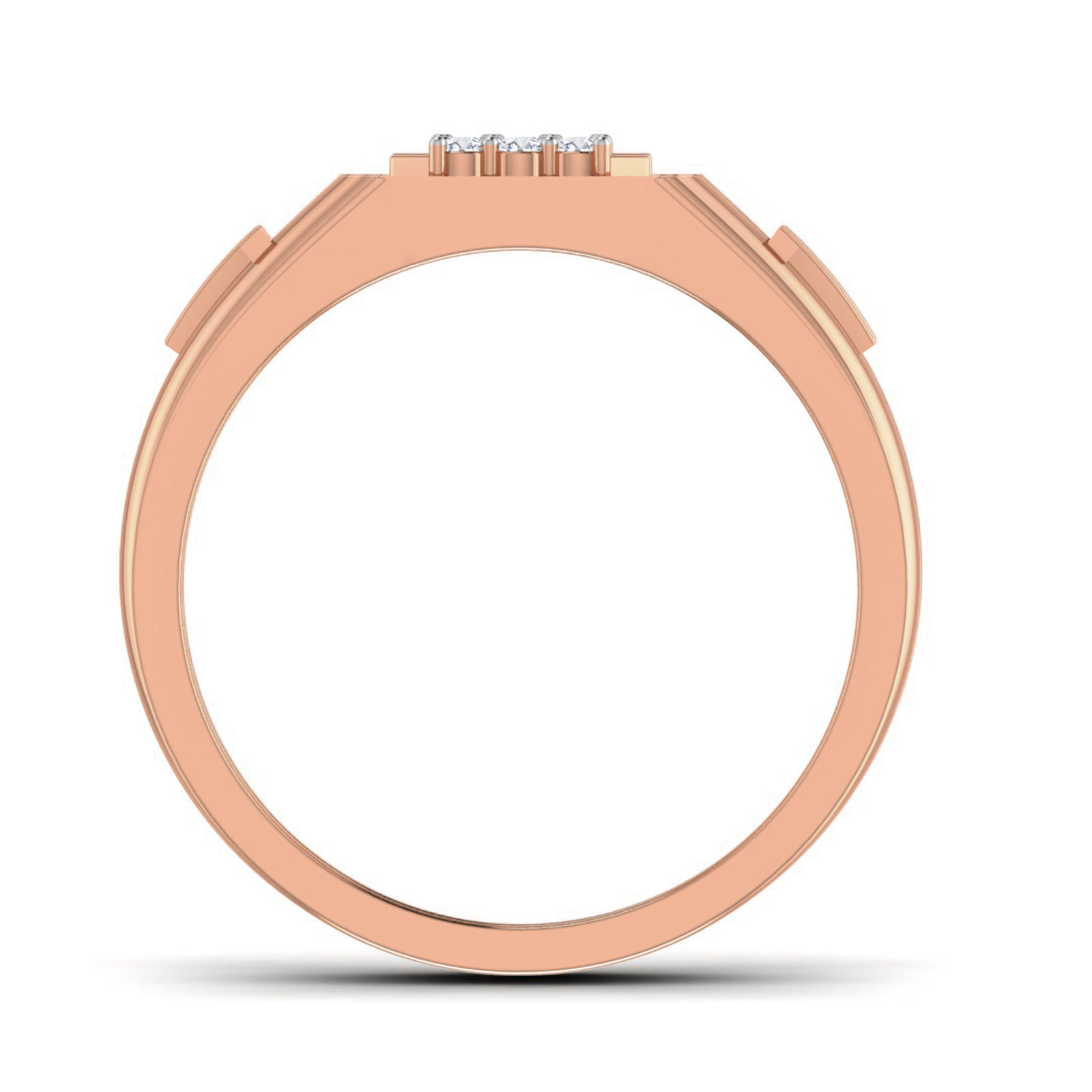 Gents Groom Mens Diamond Band Ring 3dm stl render details 3D print model_1