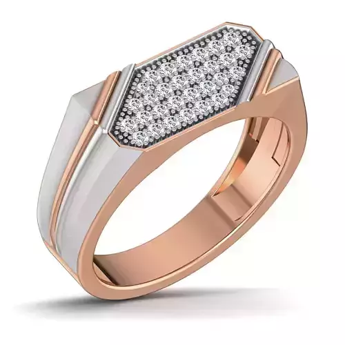 Gents Groom Mens Diamond Band Ring 3dm stl render details 3D print model