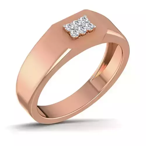 Gents Groom Mens Diamond Band Ring 3dm stl render details 3D print model