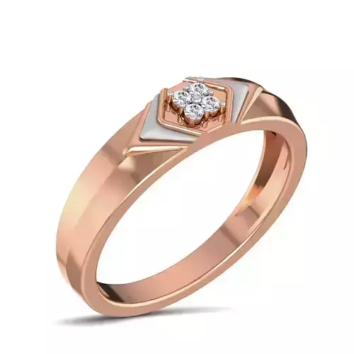 Gents Groom Mens Diamond Band Ring 3dm stl render details 3D print model