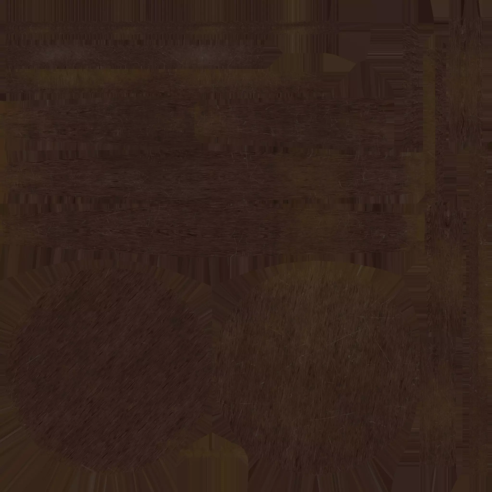 Round Table and Chairs for Game Low-poly 3D model_15