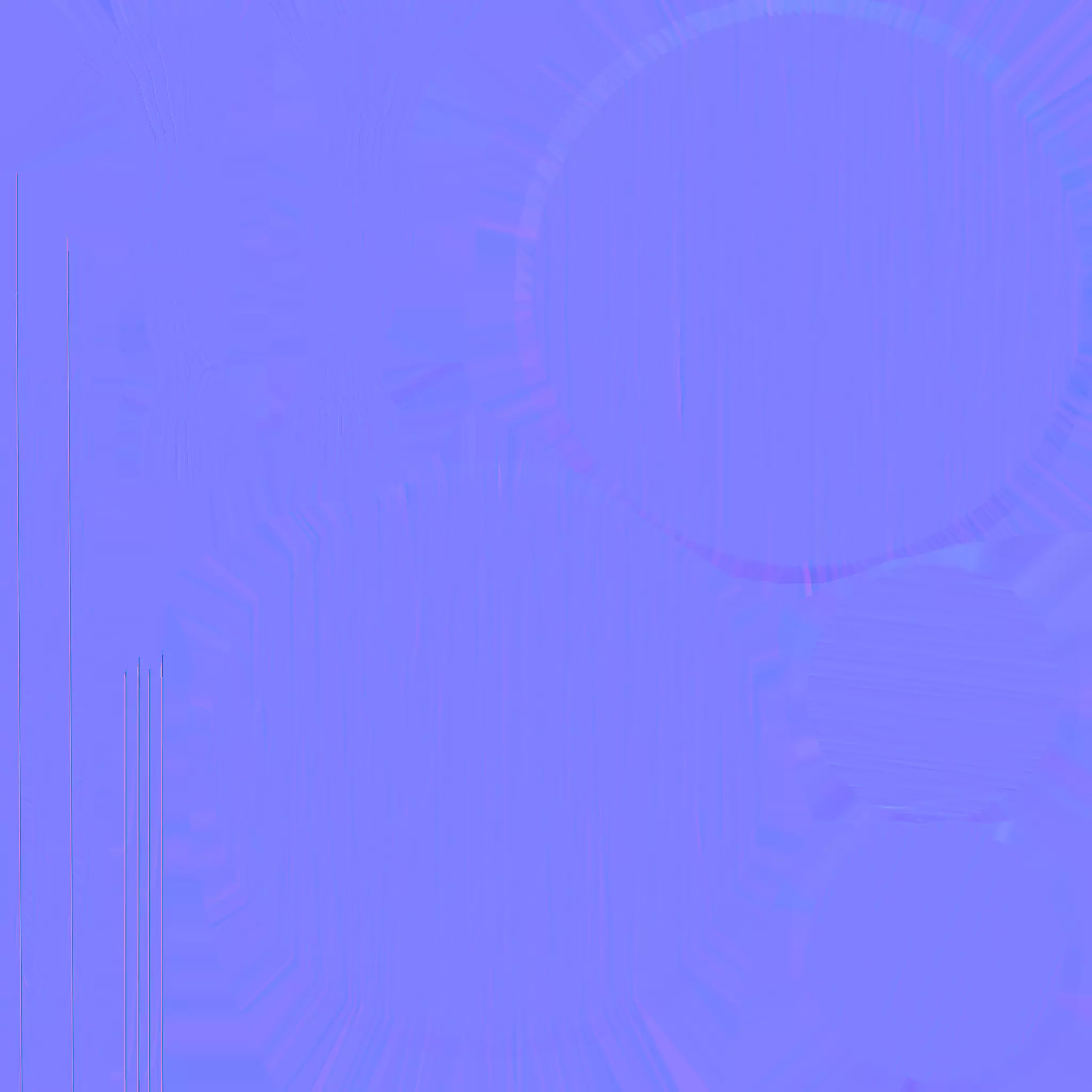 Round Table and Chairs for Game Low-poly 3D model_28