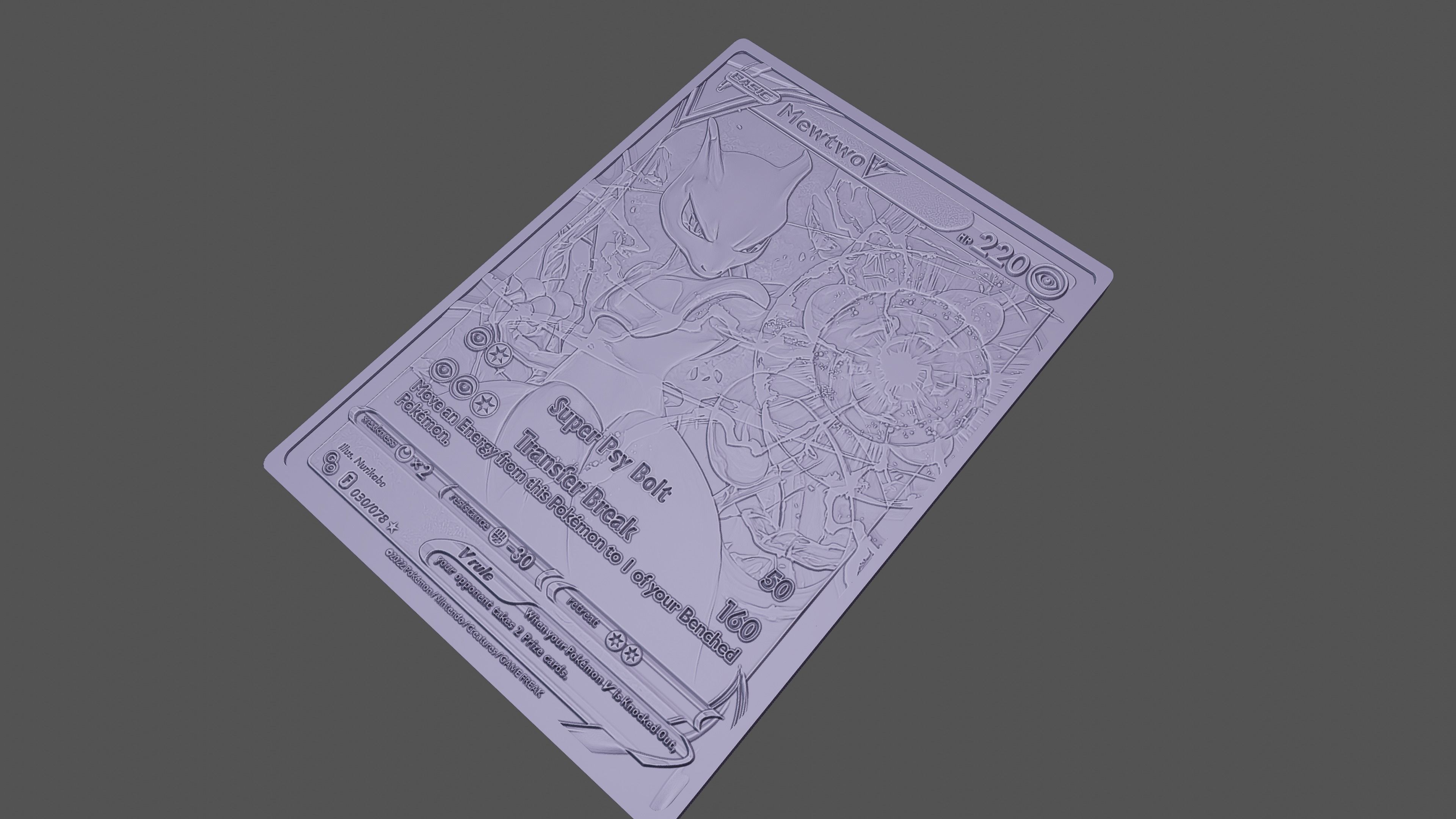 MEWTWO POKEMON GO  3D print model_1