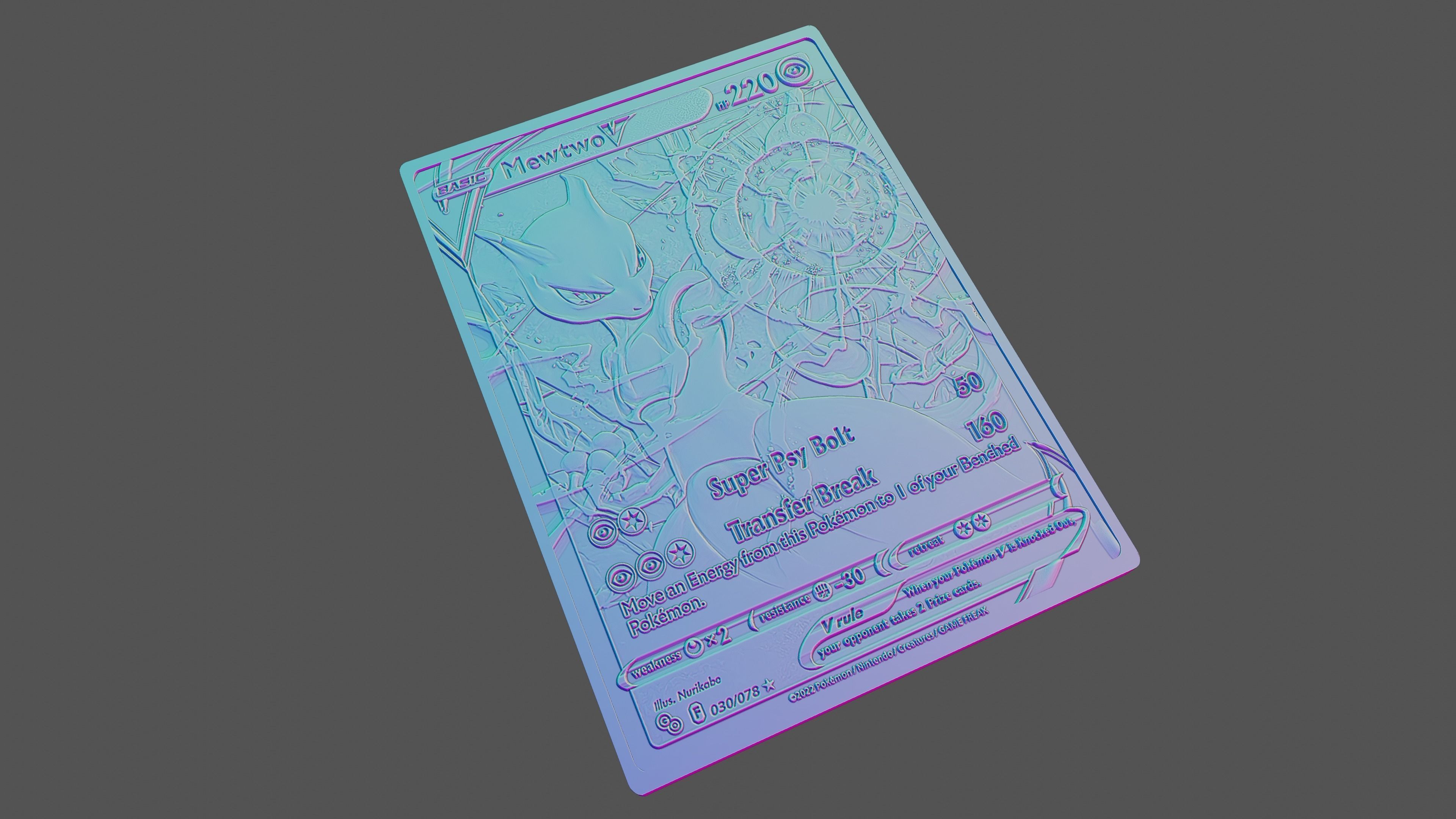 MEWTWO POKEMON GO  3D print model_2