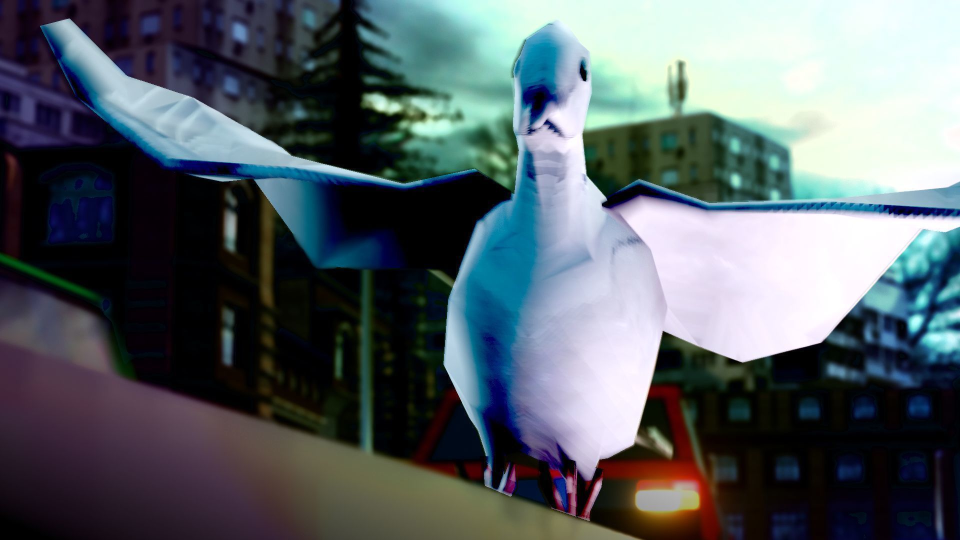 Fully Rigged Textured Animated Pigeon 3D model_6