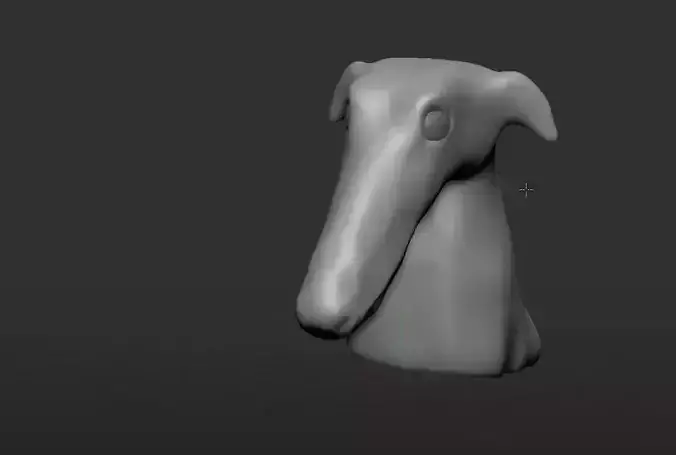 Borzoi Dog 3D Print