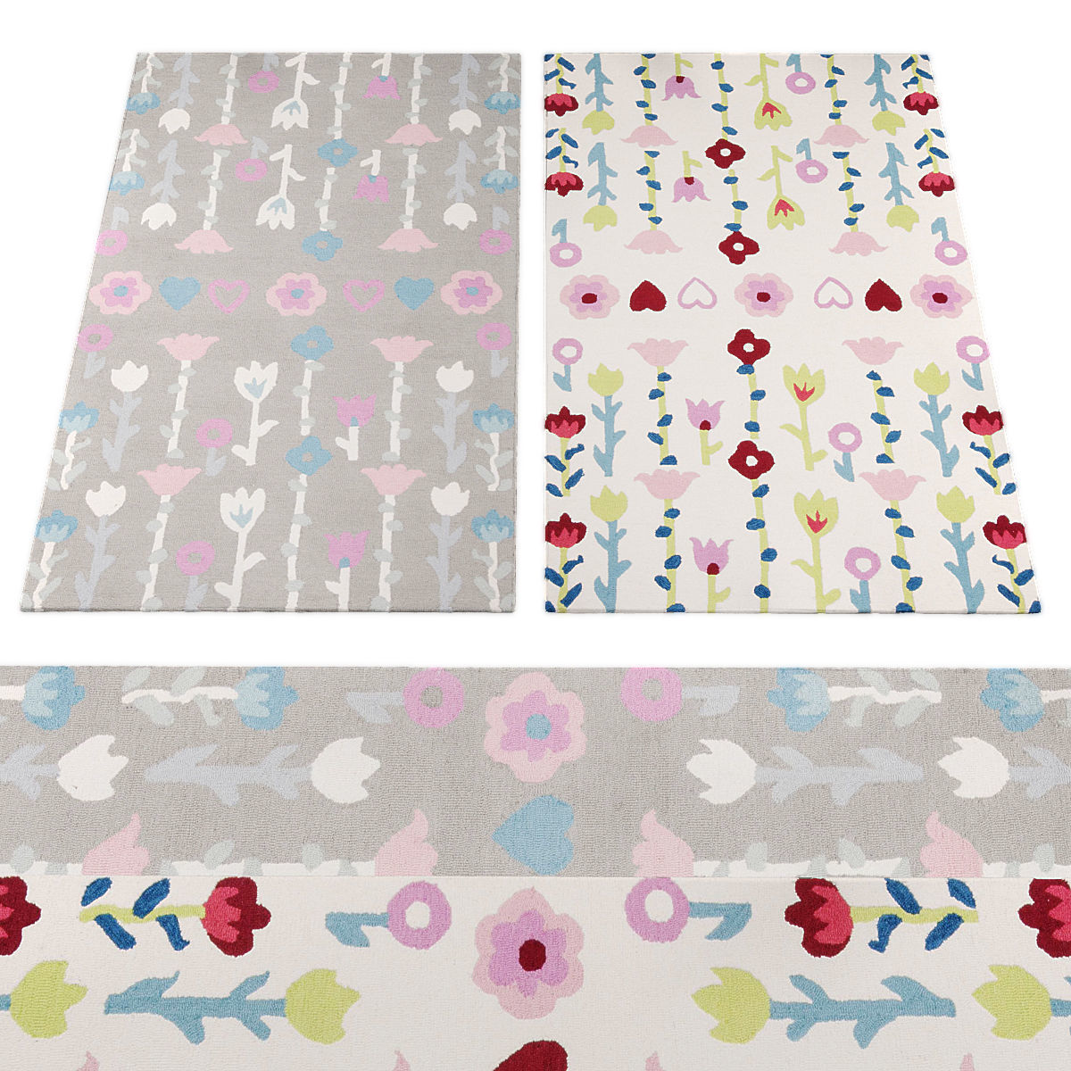 Rugs collection 403 Low-poly 3D model_1