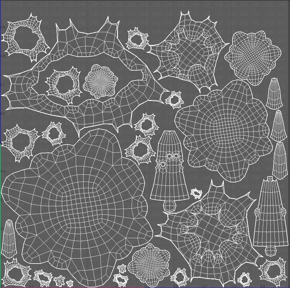 Trees Cartoon V24 Low-poly 3D model_45