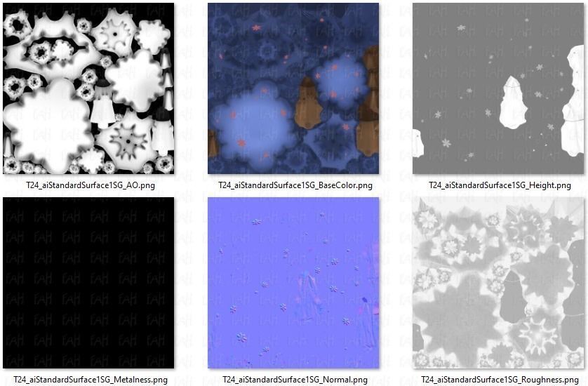 Trees Cartoon V24 Low-poly 3D model_46