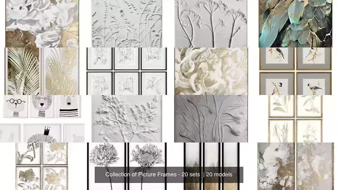Collection of Picture Frames - 20 sets 