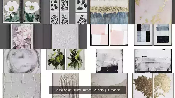 Collection of Picture Frames - 20 sets 