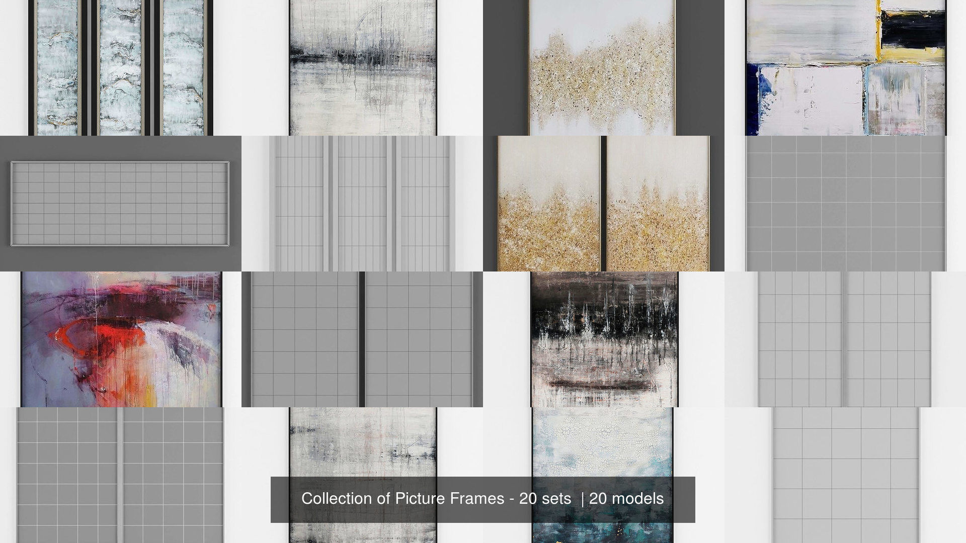 Collection of Picture Frames - 20 sets  _2