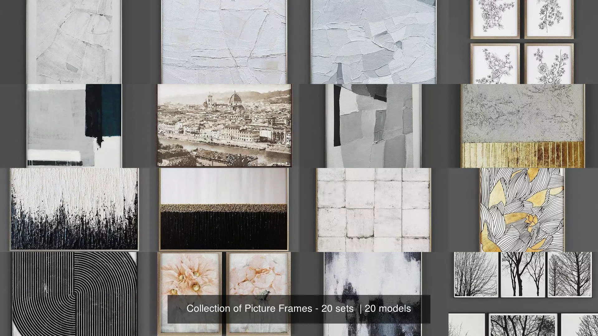 Collection of Picture Frames - 20 sets  _0