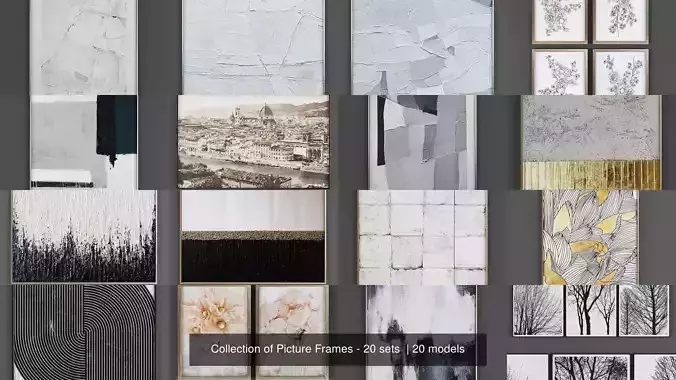 Collection of Picture Frames - 20 sets 