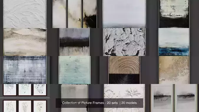 Collection of Picture Frames - 20 sets 
