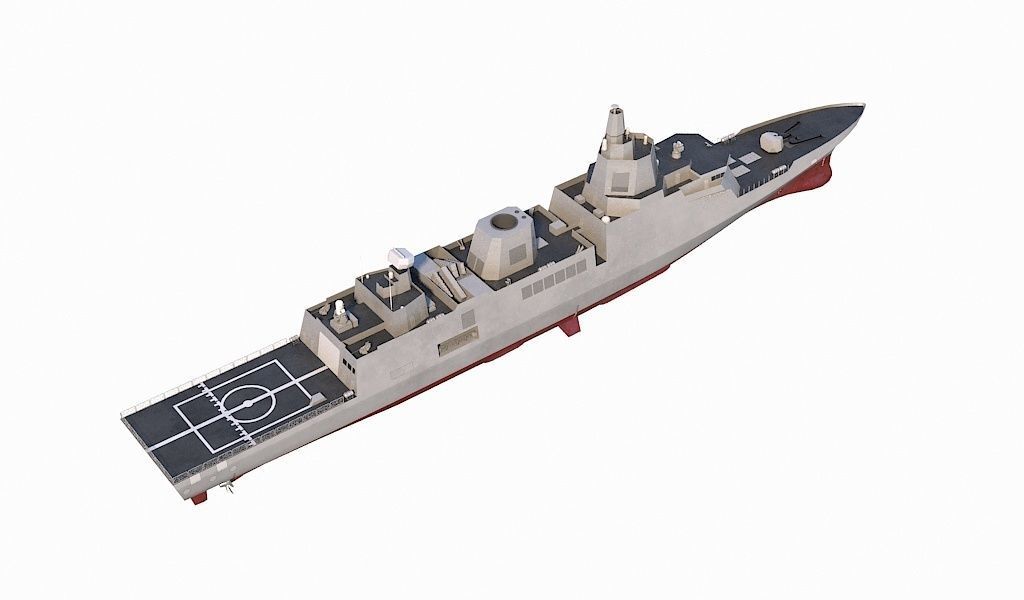 Taiwan  new generation of patrol ships 3D model_4