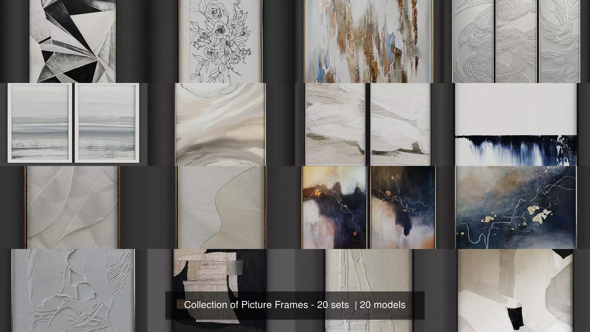 Collection of Picture Frames - 20 sets  _0