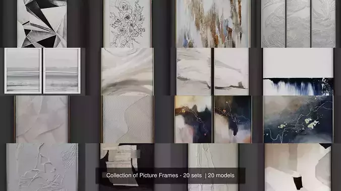 Collection of Picture Frames - 20 sets  