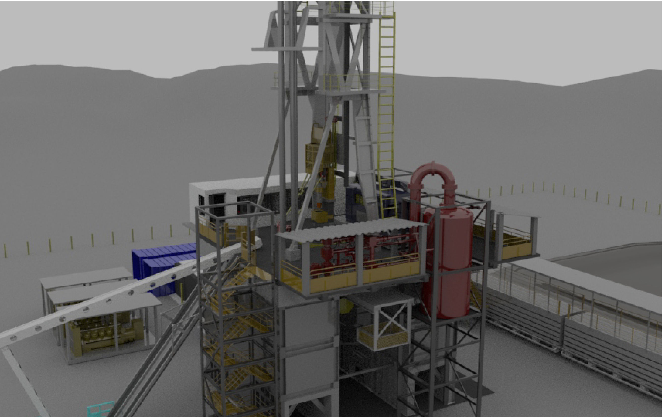 Oil rig 3D model_4