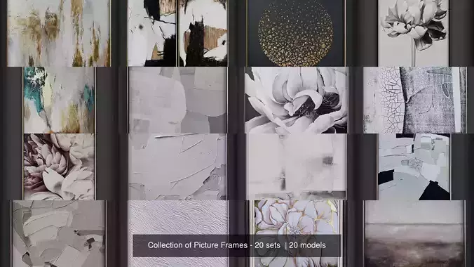 Collection of Picture Frames - 20 sets  