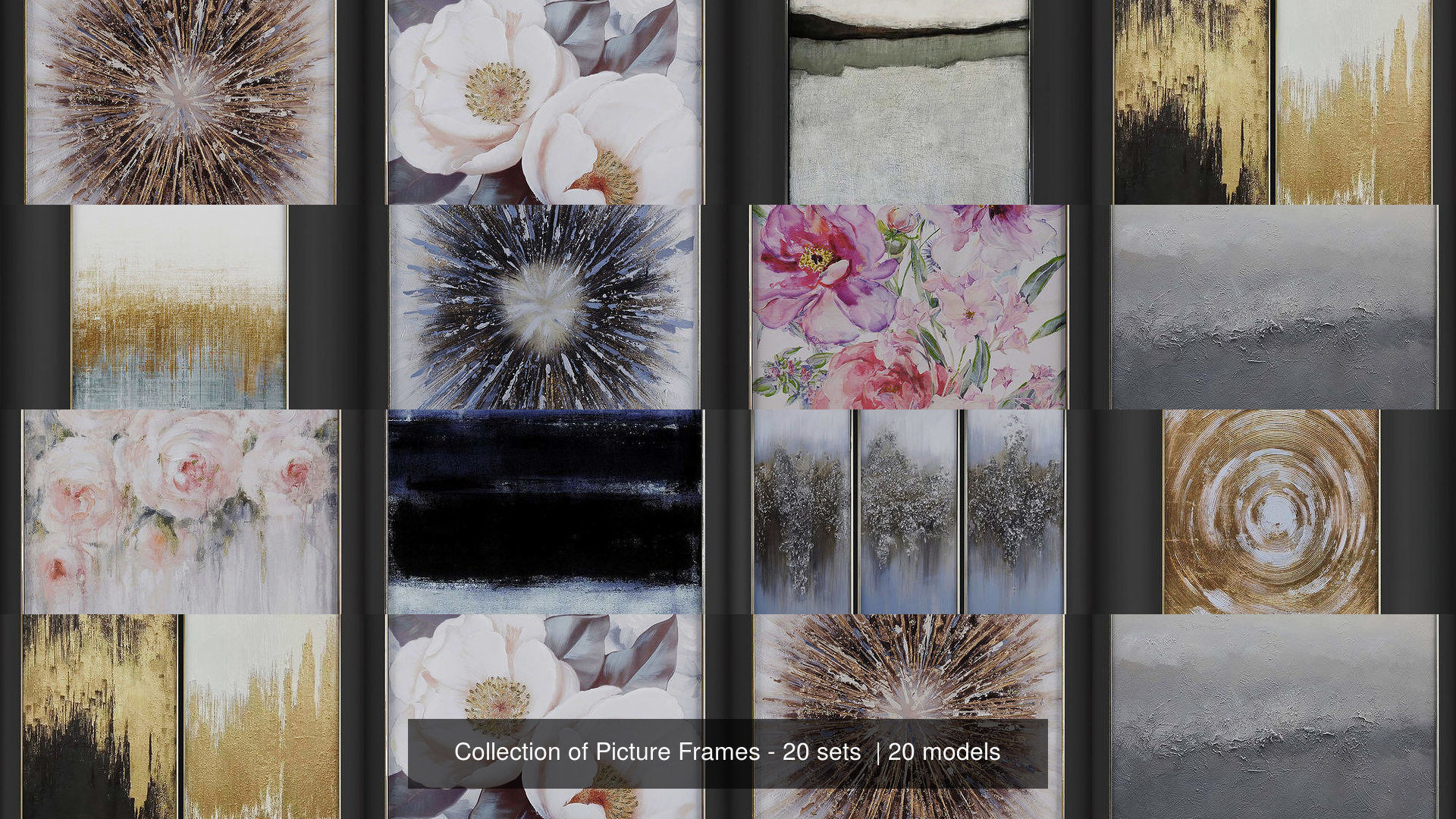 Collection of Picture Frames - 20 sets  _2