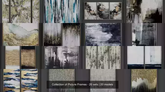 Collection of Picture Frames - 20 sets 