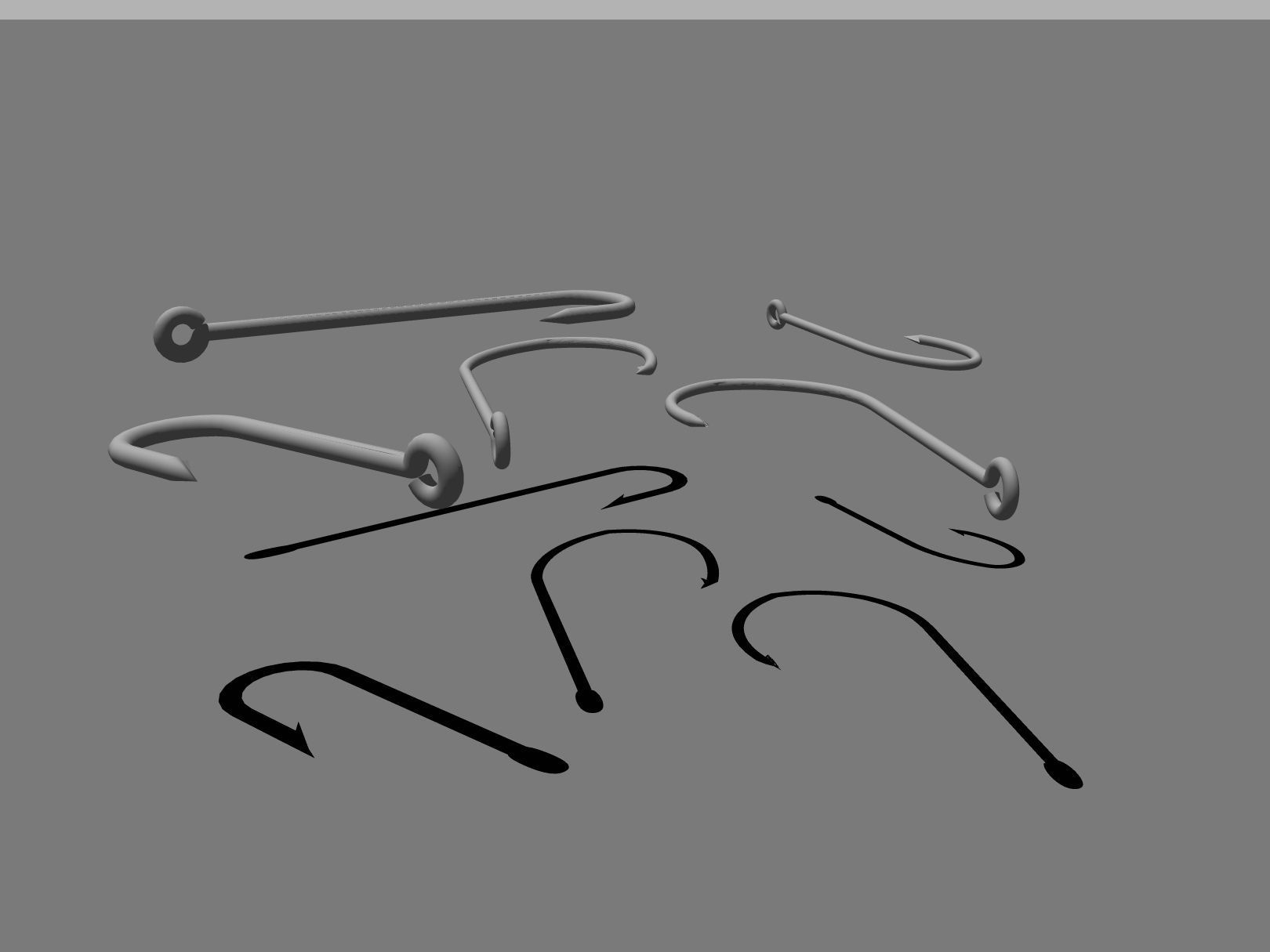 Simple Hooks Free 3D model_2