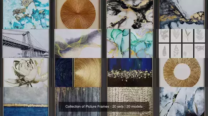 Collection of Picture Frames - 20 sets 