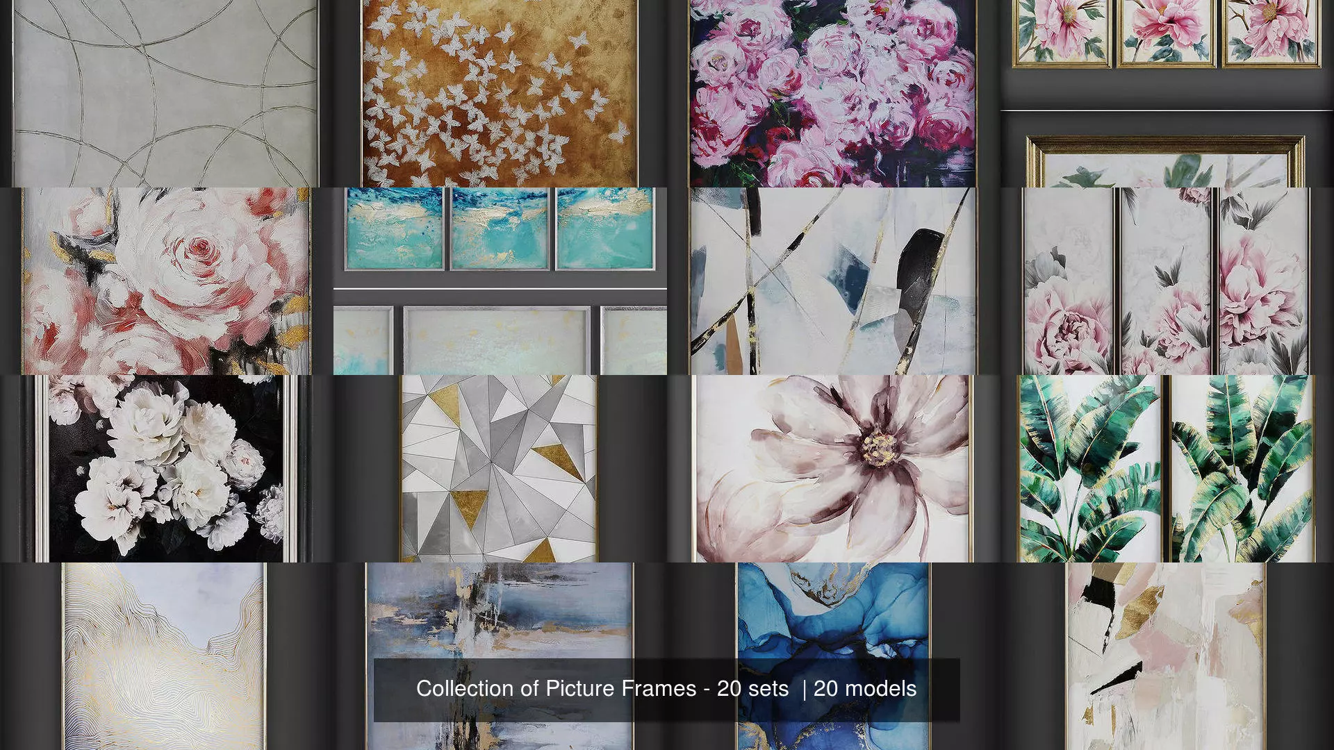 Collection of Picture Frames - 20 sets  _0