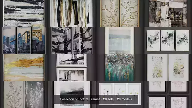 Collection of Picture Frames - 20 sets  