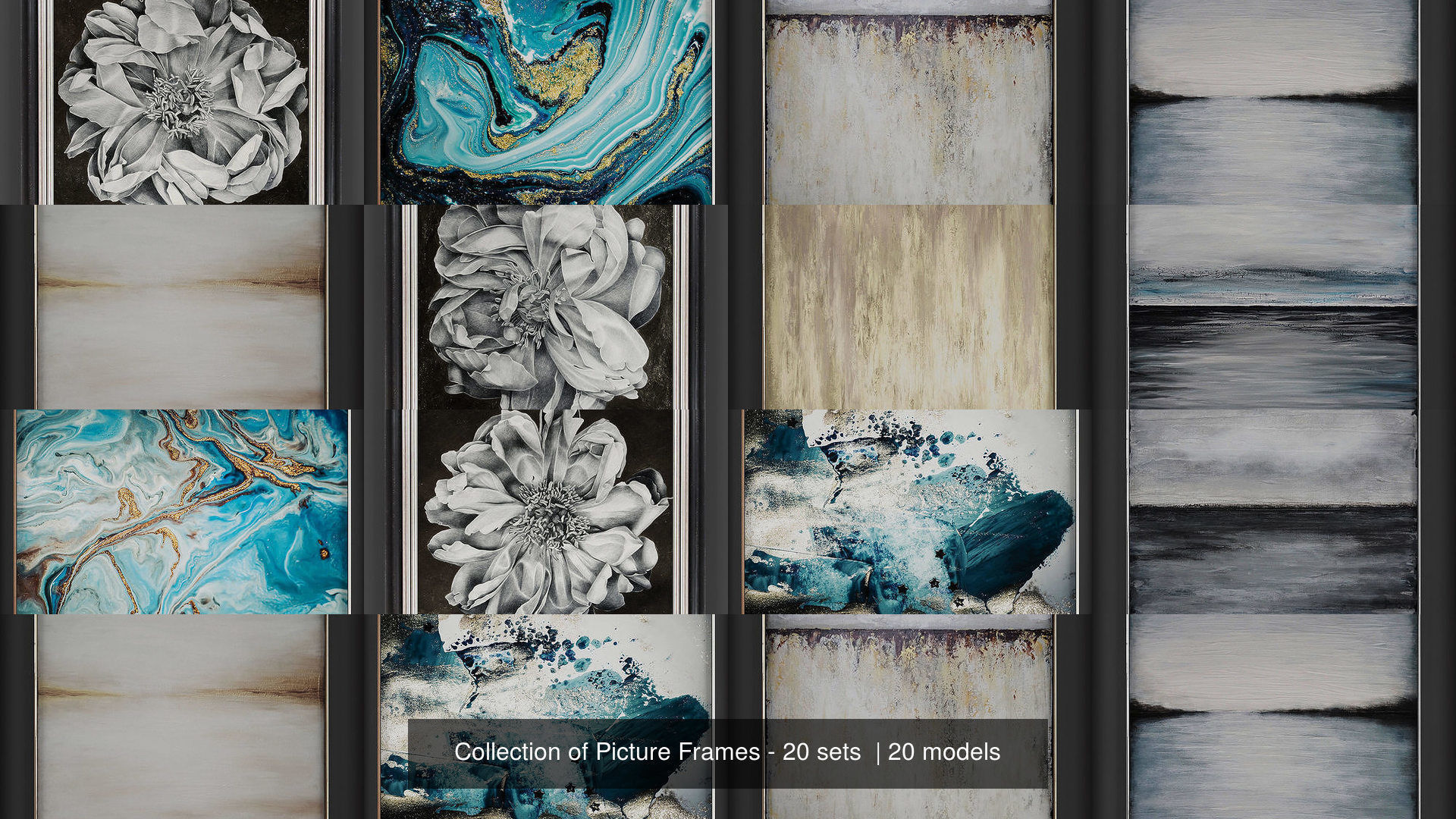 Collection of Picture Frames - 20 sets  _2