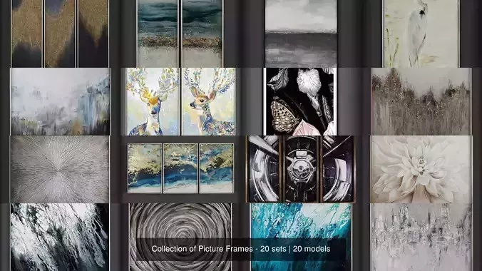 Collection of Picture Frames - 20 sets 