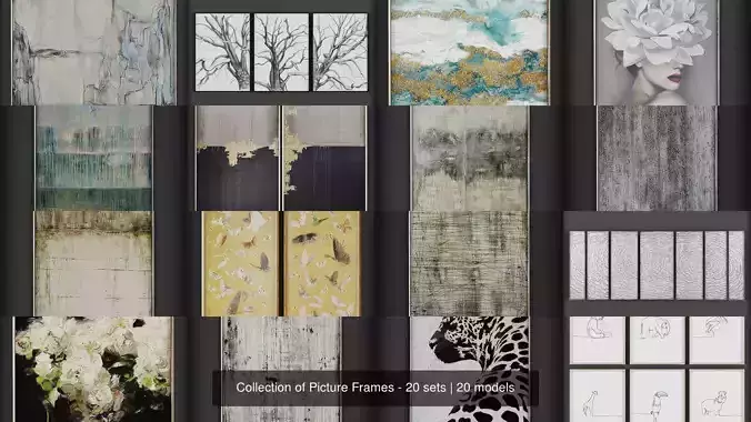 Collection of Picture Frames - 20 sets 