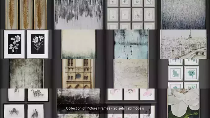 Collection of Picture Frames - 20 sets 