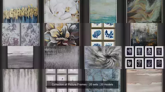 Collection of Picture Frames - 20 sets 
