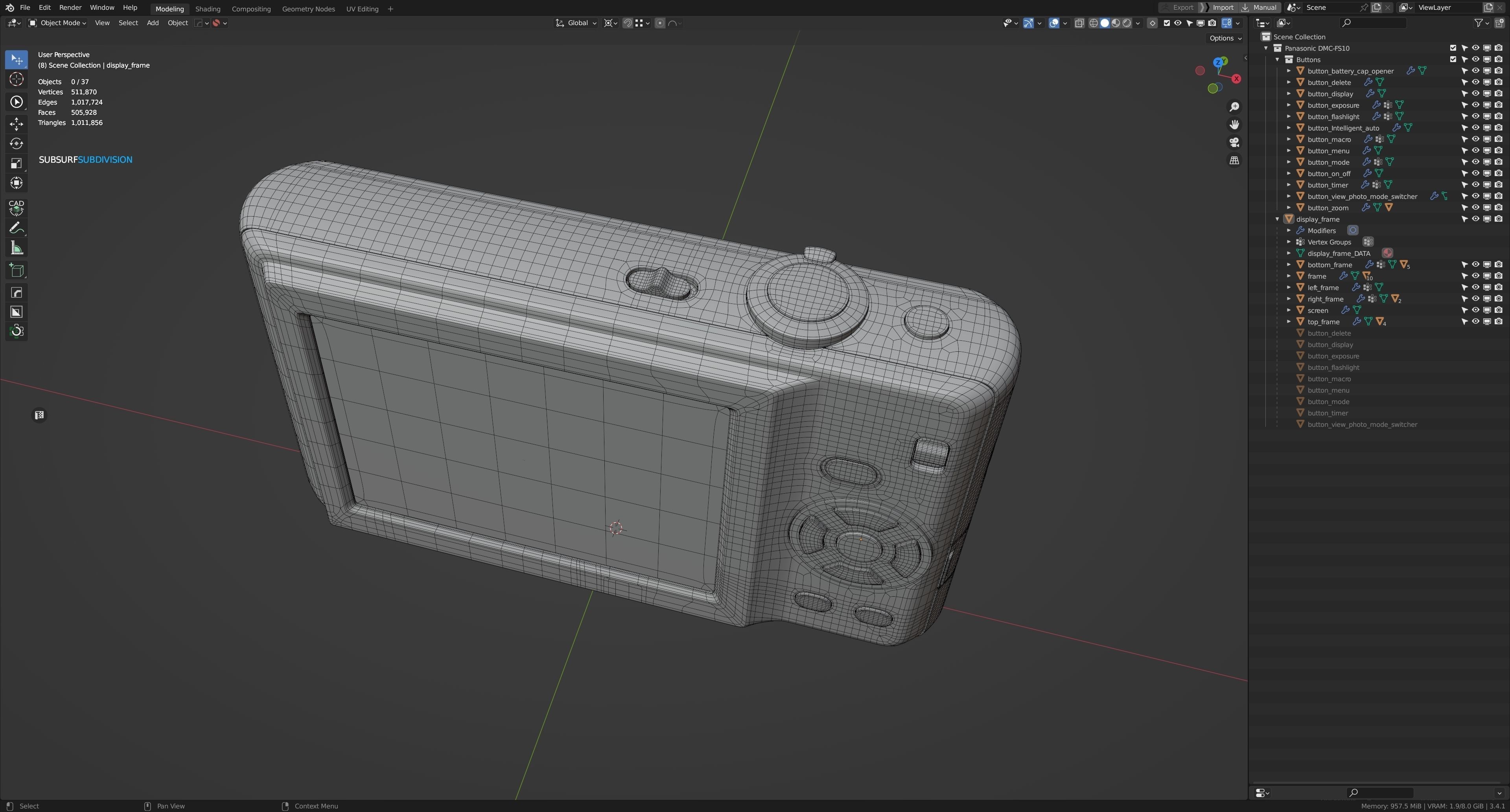 Camera Panasonic DMC-FS10 3D model_9