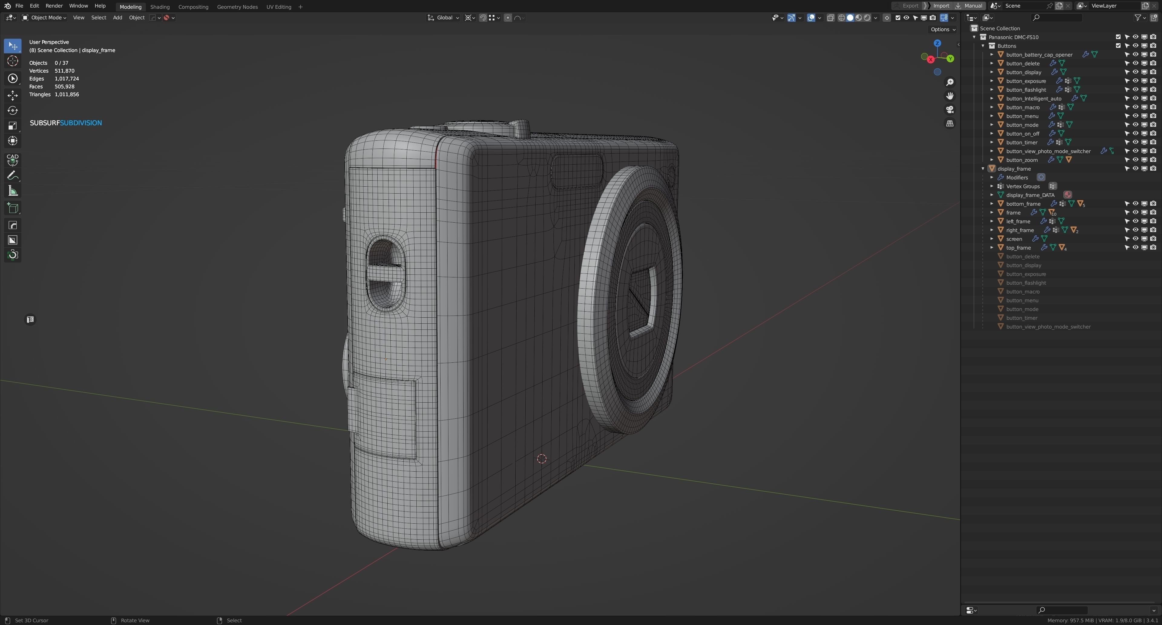 Camera Panasonic DMC-FS10 3D model_10