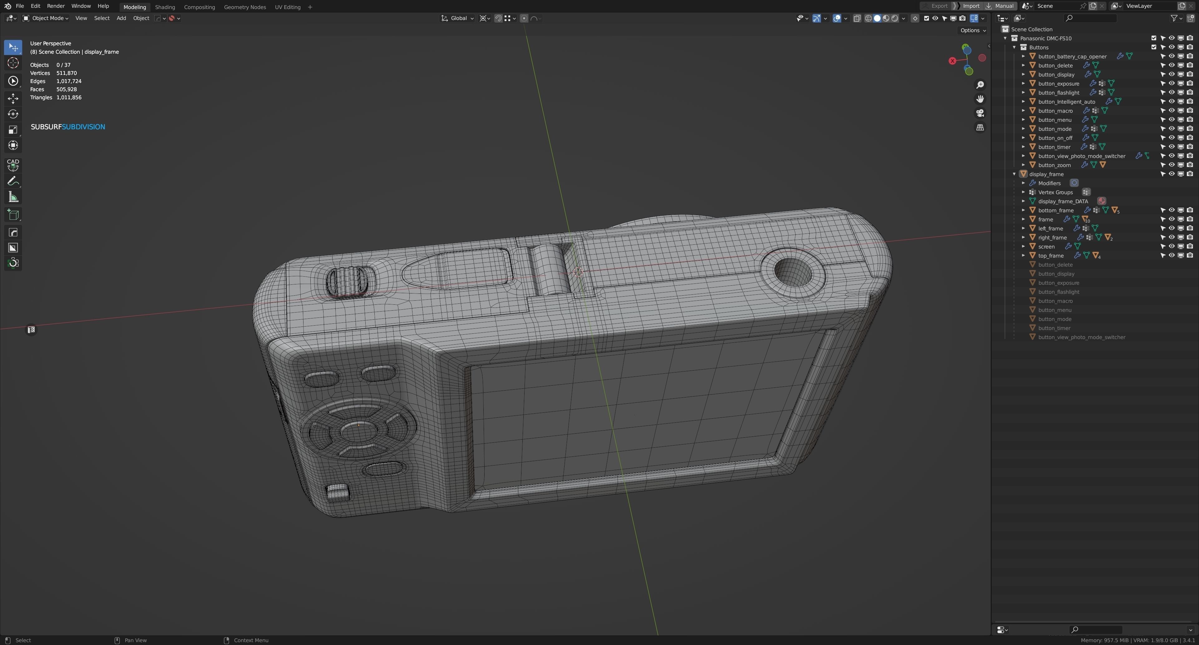Camera Panasonic DMC-FS10 3D model_13